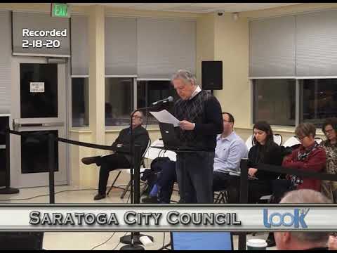 Saratoga Council Meeting 2-18-20
