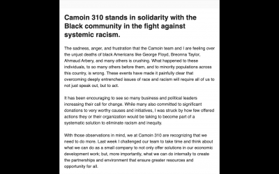 Camoin 310 Makes a Statement on Inequality in America