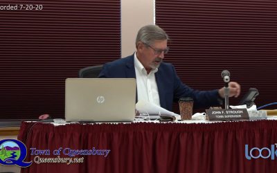 Queensbury Town Board Meeting 7-20-20