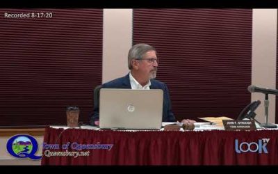 Queensbury Town Board Meeting 8-17-20