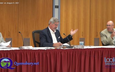 Queensbury Town Board Meeting 8-9-21