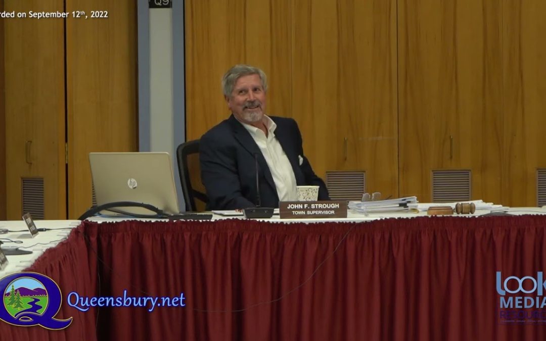 Queensbury Town Board Meeting – 9-12-22