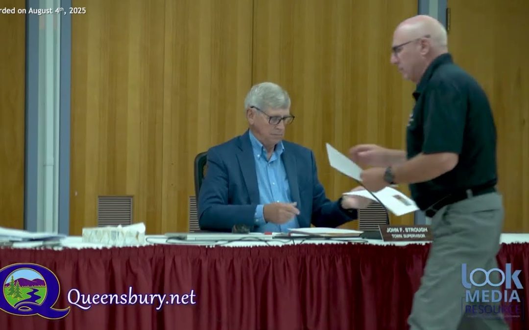 Queensbury Town Board Meeting – 8-4-25