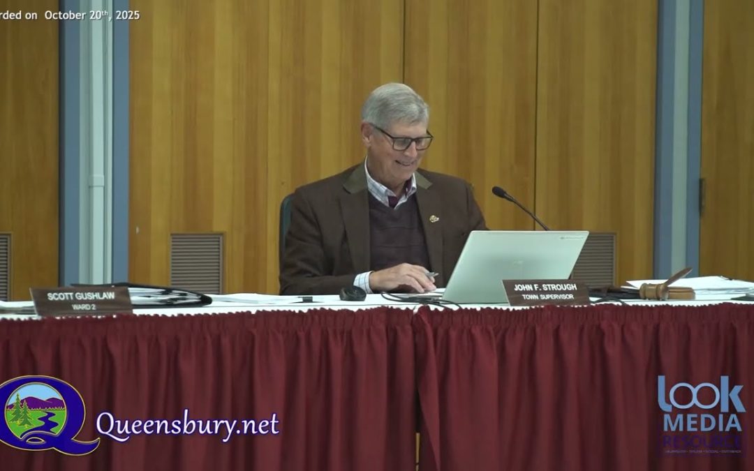 Queensbury Town Board Meeting – 10-20-25